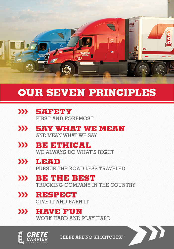 Crete Carrier Corporation's Seven Principles