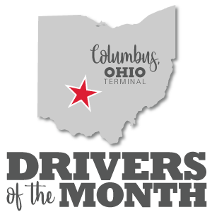 Columbus, Ohio terminal Driver of the Month
