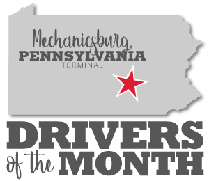 Mechanicsburg, Pennsylvania terminal Drivers of the Month