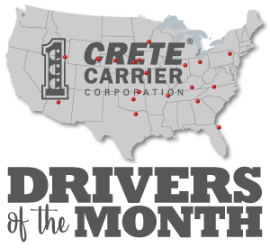Crete Carrier Corporation terminal map - Owner Operator of the Month