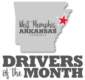 West Memphis, Arkansas terminal Drivers of the Month