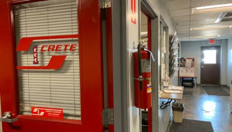 North Platte, Nebraska Walmart distribution center driver lobby entry