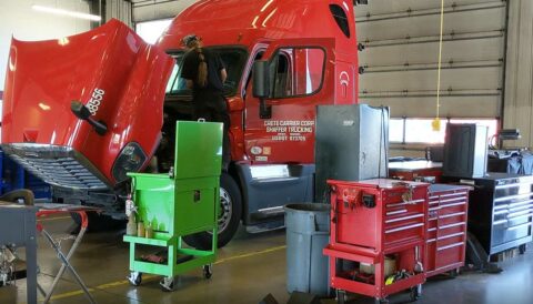 Columbus, Ohio terminal shop maintenance building - truck maintenance