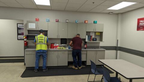 indy-driver-kitchen Indianapolis, Indiana terminal driver kitchen area
