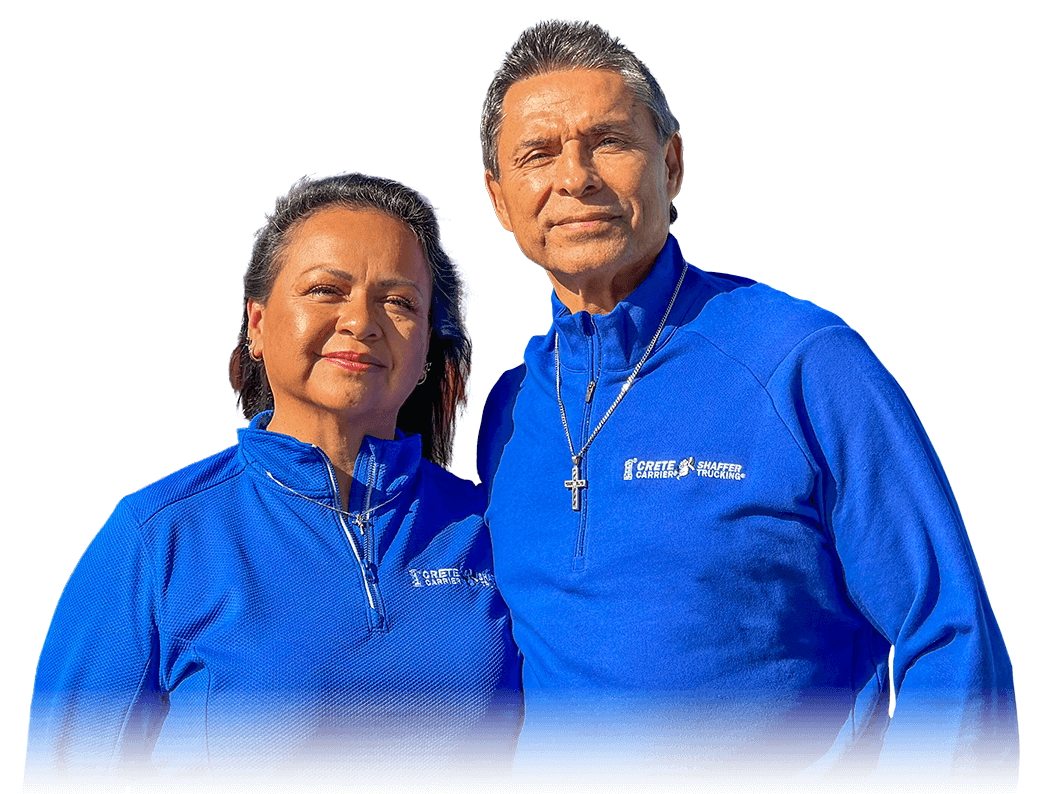 Joel Prieto and Claribel Hoguin-Terrill - Shaffer Trucking team drivers