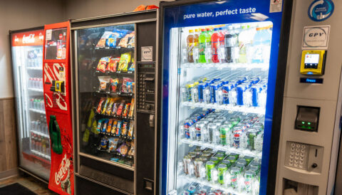 North Platte, Nebraska Walmart distribution center driver breakroom vending machines