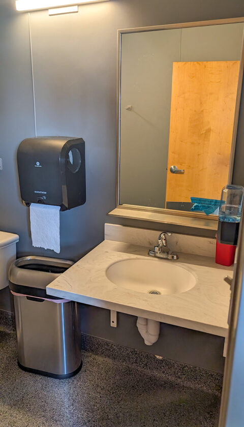 Cheyenne, Wyoming terminal restroom sink