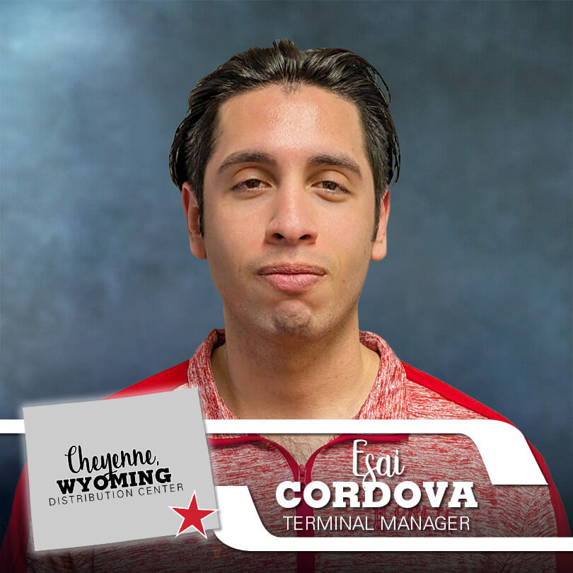 Esai Cordova - Cheyenne Walmart Distribution Center Terminal Manager