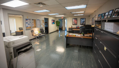 The Fleet office space on the ground floor of the Columbus, Ohio terminal