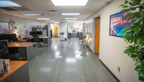 The Fleet office space on the ground floor of the Columbus, Ohio terminal