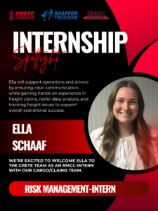 Crete Carrier Corporation - Internship Spotlight - Ella Schaaf