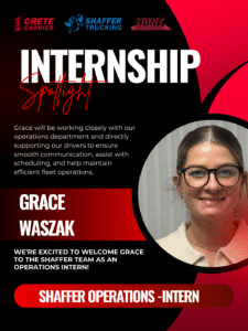 Crete Carrier Corporation - Internship Spotlight - Grace Waszak