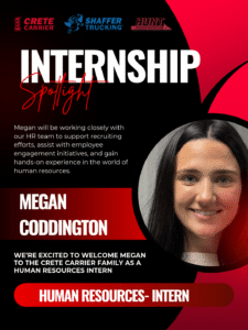 Crete Carrier Corporation - Internship Spotlight - Megan Coddington
