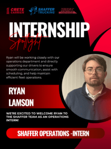 Crete Carrier Corporation - Internship Spotlight - Ryan Lamson